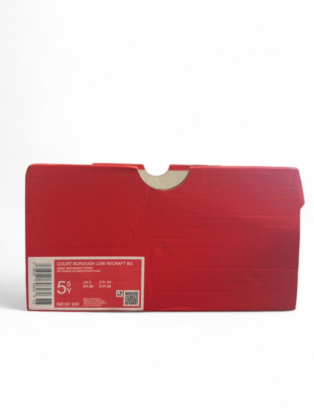 Nike Court Borough Low Recraft ‘Beet Comet Blue’ Size US 5.5 Youth/ 7 Women’s - Picture 10 of 10